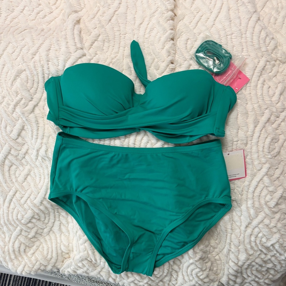 Kate Spade Teal Bikini Set